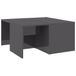 VidaXL Salontafel Hoogglans Grijs 66x66x33 cm