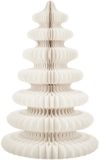 Mica Decorations Papieren Kerstboom - Opvouwbare Kunstkerstboom - H152 x Ø104 cm - Kerst Decoratie - FSC 100% - Wit