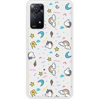 Xiaomi Beschermende siliconen case compatibel met Redmi Note 11 Pro, Xiaomi Redmi Note 11 5G Unicorn Rainbow
