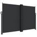 VidaXL Terrasparasol Zwart 1600 x 6000 mm
