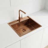 Pure.Sink Spoelbak 51x50 cm koper met kraangatbank PLX5150T-62