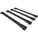 Fiat Compatible Avec Fiat Doblo 3 2023-2026 Fly Model Barres De Toit Railing Porte-bagages De Voiture Noir Aluminium 4 Barres