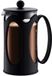 Bodum Kenya koffiezetapparaat (French Press System, permanent roestvrijstalen filter, 1,0 liter), zwart