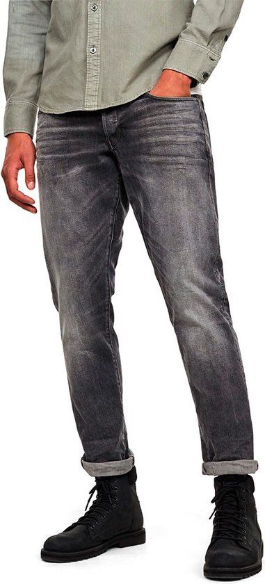G-Star 3301 Regular Tapered Jeans Grijs 38 / 32 Man