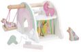 Janod Unicorn - Eenhoorn wasstraat - Inclusief 4 eenhoornfiguurtjes en 2 accessoires