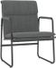 vidaXL Loungestoel 55x64x80 cm stof donkergrijs