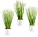Unyqoos® Set van drie decoratieve kunstplanten in keramische pot voor binnengebruik