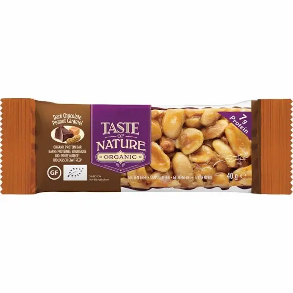 Taste of Nature Dark Chocolate Peanut Caramel (40 gr)