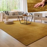 Paco Home Moderne woonkamer tapijt kortpolig wasbaar zacht uni effect bont antislip 140x200 cm