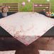 PETTI Artigiani Italiani - Paastafelkleed 90 x 90 cm van vuilafstotende microvezel, elegant en wasbaar, middenstuk voor Pasen, geraffineerde decoratie, 100% Made in Italy