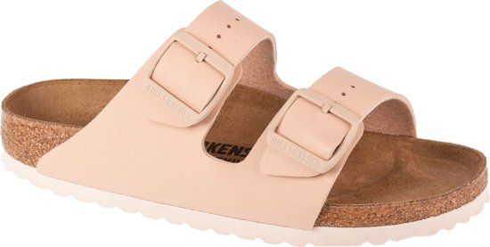 Birkenstock Arizona Birko-Flor New Beige Smal Voetbed - Maat 41