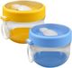 Ibenzoa® Set van Twee Glazen voor Overnight Oats en Muesli, 600 ml, Blauw