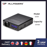 ALLPOWERS Solar Powerbank 154Wh 41600mAh Externe batterijlader Powerstation 200W Draagbare generator Noodstroomvoorziening