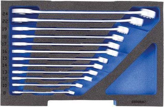 Gedore 1100 CT1-7 12-delige Ringsteeksleutelset in inleg voor L-Boxx 136 - 8-24mm