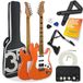 3rd Avenue Stateside Ultieme 4/4 Elektrische Gitaar-Ultieme Kit Met 5W Versterker, Kabel, Standaard, Gewatteerde Hoes, Riem, Plectrums, Gratis Lessen – Canyon Orange