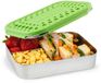 LunchBots Large Trio 3-vaks Bento Box Inox Vert