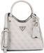 GUESS Handtas Meridian II Girlfriend Carryall Bone Logo wit