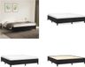 vidaXL Boxspringbedframe, zwart, 180x200 cm, fluweel