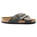 Birkenstock Sandales Lugano Cuir Ciré