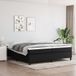 Maison Exclusive - Cadre de lit avec sommier tapissier, noir, 200 x 200 cm, textile