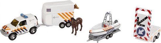 2-play Politieset Met Licht 25 Cm 8-delig