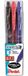 Pentel 0100740 Rollerball Pen, Black, Blue, Red, 3 Pieces