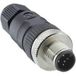 Lutronic 1250 04 T9CR Connecteur capteur/actionneur, non assemblé M12 Nombre de pôles (capteurs) : 4 Connecteur, droit 1 pièce(s)