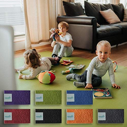 Sanosoft Kruipmat XXL "made in Germany" - Öko-Tex 100 180x800 cm rood