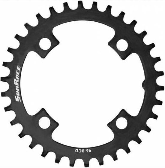 Sunrace Crmx Kettingblad Bcd-96 Mm Staal 34t Zwart