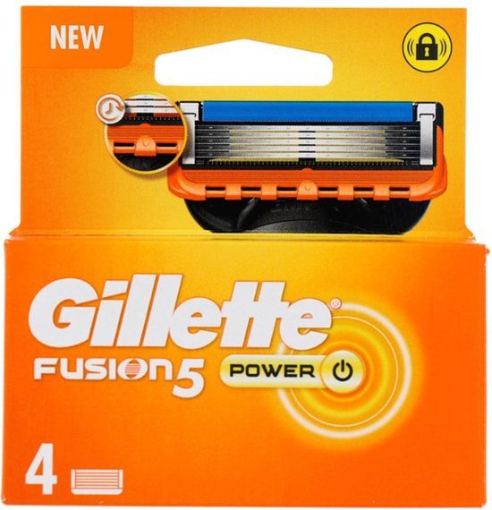 Gillette Fusion 5 Power Navulscheermesjes - 4 stuks