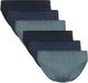 Seidensticker Slip Set van 6 - Zwart/Blauw - Effen - Katoen/Elastaan - Maat M