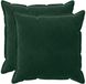 vidaXL Kussensloop 2 pcs houten donkergroen 70 x 70 cm fluweel