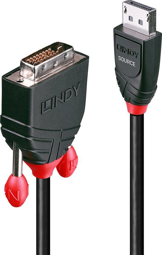 LINDY 41492 DisplayPort naar DVI-kabel 3m Zwart