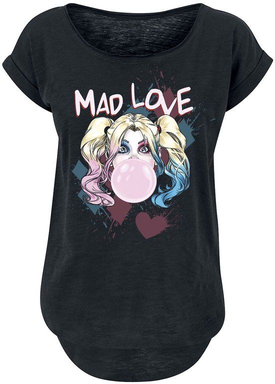 Batman Harley Quinn - Mad Love Dames T-shirt - zwart - S
