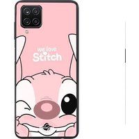 Maniacase Beschermhoes Samsung Galaxy A12 Stitch Angel mignon gond rose