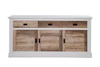 Jahnke Sideboard, Engineered Wood, Canyon Oak/White Structure, One Size