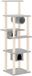 vidaXL Arbre à chat avec poteaux à gratter en sisal 169 cm gris clair