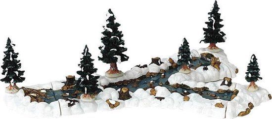 Lemax Mill Stream Fork - Kersthuisjes & Kerstdorpen - 10 cm - PVC
