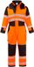 Portwest PW3 Modaflame Regen + Hi-Vis Multi-Norm Vlamvertragende Winteroverall FR516 - Oranje/Zwart - XXXL