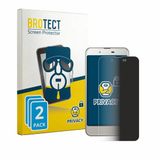 BROTECT - privacy screenprotector voor Sharp Aquos SHV37 - Folie Beschermfolie Blauwlichtfilter 2 Stuks