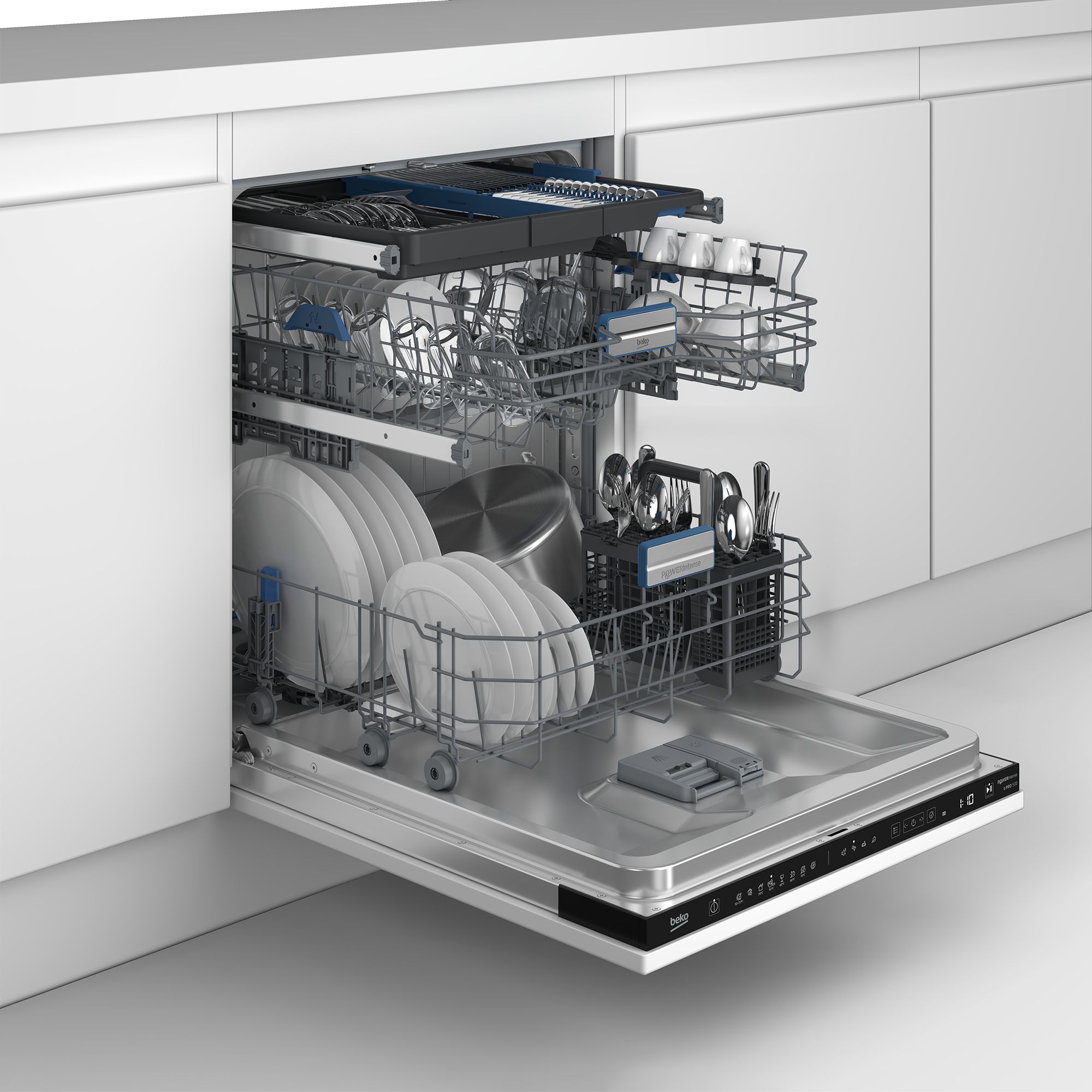Beko BDIN38561P Volledig ingebouwd 15 couverts Vaatwasser