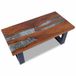 VidaXL Salontafel, massief teakhout, hars, 100x50 cm