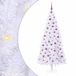vidaXL Sapin de Noël artificiel avec 300 LED Blanc 210 cm PVC et Acier
