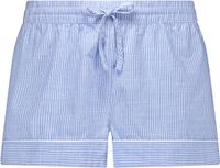 Hunkemöller Dames Nachtmode Shorts Katoen - Blauw - maat M
