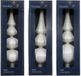 Decoris Piek glas L7,2b7,2h31 cm winterwit