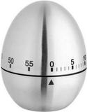 TFA Dostmann TFA Keuken Timer - ei vorm - mechanische wekker - zilver - RVS - 60 minuten - kookwekker