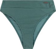 Protest MMSamae - Bikini broekje Dames - High waist - Hoog uitgesneden - Laurel Green - Gestreept - Maat M (38)