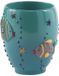 Gedy Dori portacepillos, hars, turkoois, 8,5 x 8,5 x 10,5