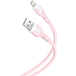 XO Design Câble de données et de charge USB-A - Lightning NB212, 18W, 1m, Rose