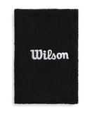 Wilson Wide Terry Wristbands Black
